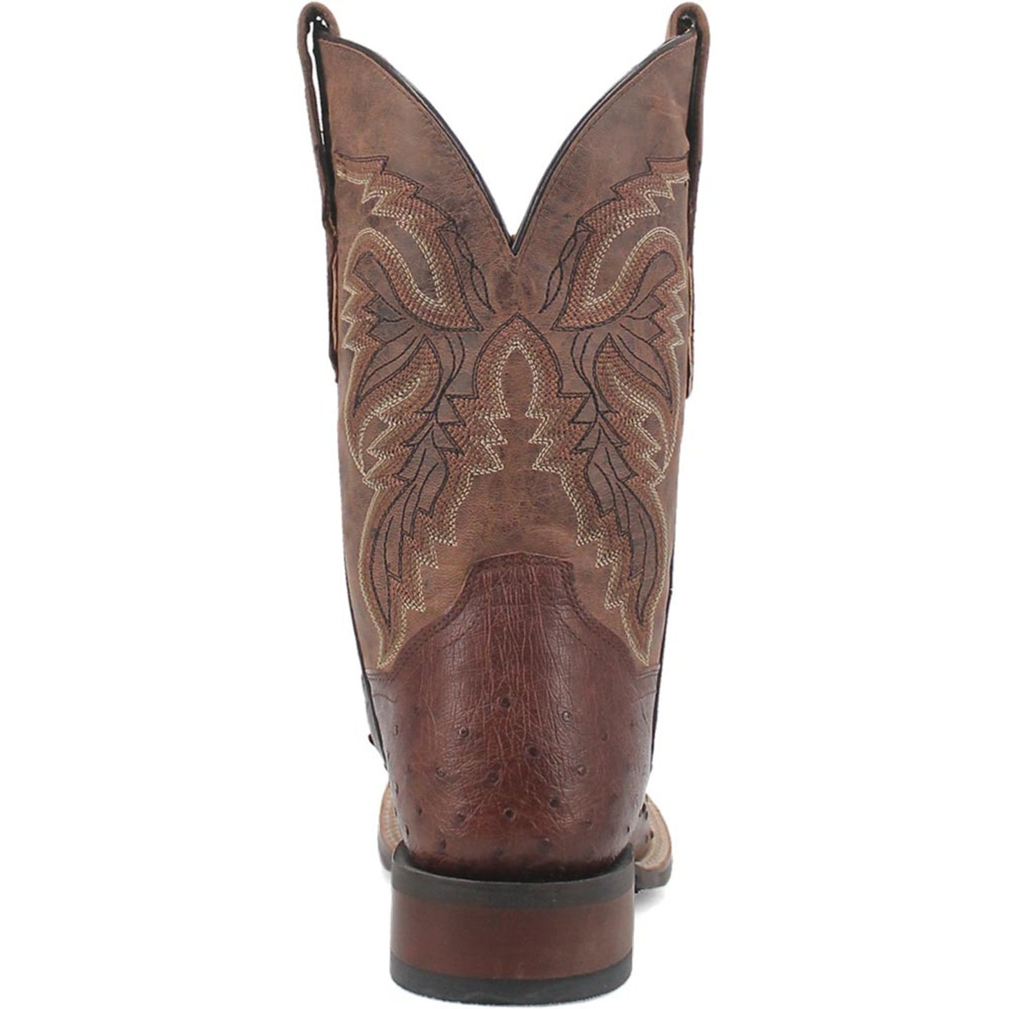 Dan Post Mens Alamosa Brown Genuine Ostrich 11 Square Toe Cowboy Certified Boot - Image 4