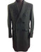 Alberto Nardoni Authentic Men's Dress Coat Olive Double Breasted Peak Lapel 6 Buttons Wool Over Winter Men's Topcoat Sale