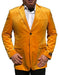 Alberto Nardoni Brand Gold ~ Mustard ~ Yellow Velvet velour Men's blazer Jacket Jacket Available Big Sizes