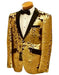 Alberto Nardoni Men's Two Buttons  Gold fashionable Suit