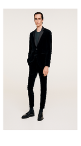 Alberto Nardoni Brand Men'S Black Cheap Priced Designer Fashion Dress Casual Men'S Blazer Jacket For Men On Sale Velvet Suit Blazer