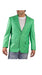 Alberto Nardoni Brand Men'S One Ticket Pocket Green Thread & Stitch 100% Linen Blazer