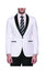 Alberto Nardoni Brand Men'S White Slim Fit One Button Shawl Lapel Stylish Casual Coat Blazer
