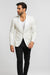 Alberto Nardoni Brand White Paisley Shawl Collar Tuxedo Dinner Jacket & Men'S Blazer Sport Jacket