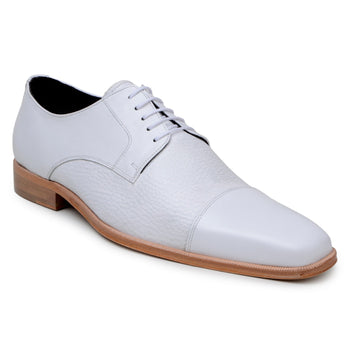Belvedere Alexander White Ostrich Leather Luxury Shoe