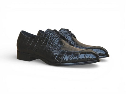 Carrucci Allen II Derby: Embossed Split Toe Leather Shoe