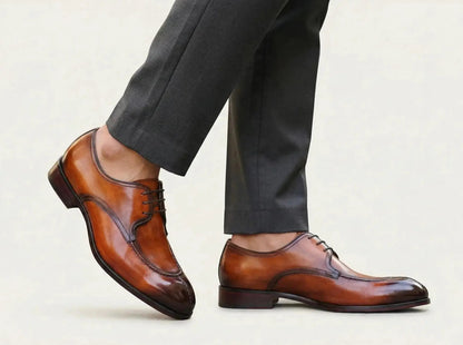 Carrucci Allen Split Toe Derby - Luxury Leather Dress Shoe