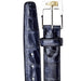 Men's Belvedere Genuine American Alligator Dress Belt in Navy Blue