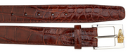 Belvedere Alligator Belt- Peanut