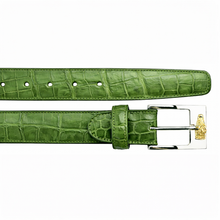 Belvedere Alligator Belt Pistachio - Luxury Leather Shoe