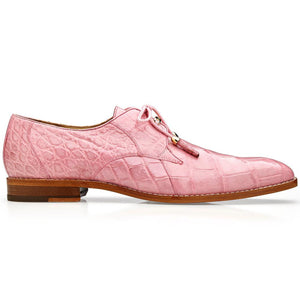 Belvedere Men's Alligator Oxford Shoes Pink Lago