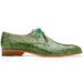 Belvedere Men's Alligator Oxford Shoes Pistacchio Green Lago