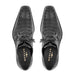 Men's Crocodile Lace Up Anderson Black By Mezlan Made In Spain Brand