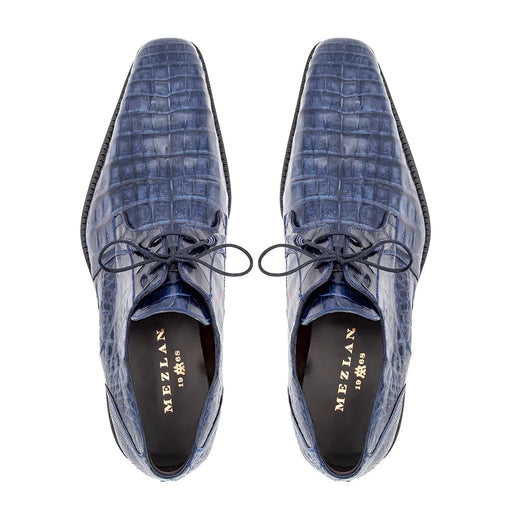 Mezlan Crocodile Derby Shoes - Mezlan Crocodile Derby Dress Shoes - Mezlan Dress Shoe On Sale