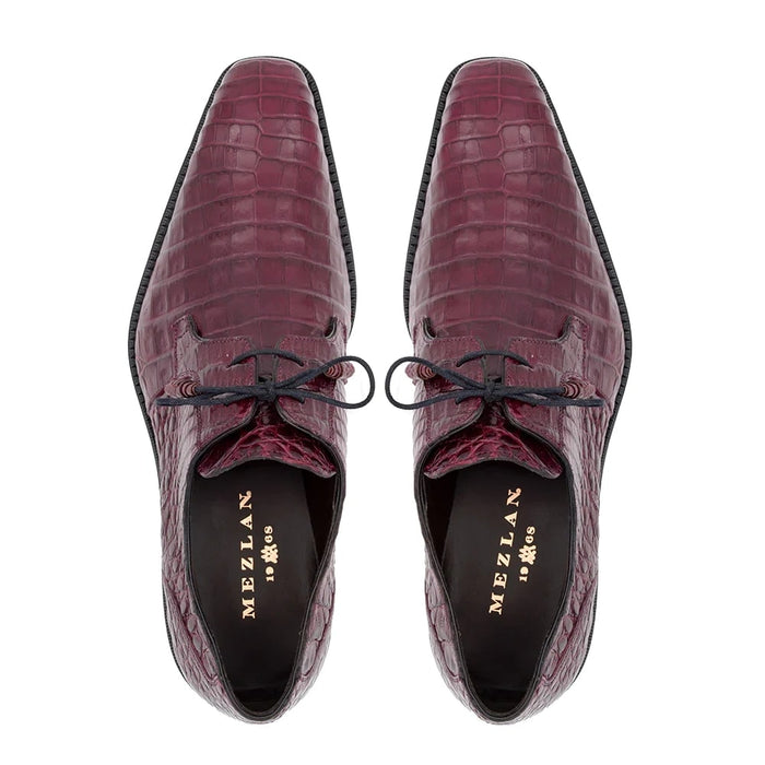 Mezlan Crocodile Derby Shoes - Mezlan Crocodile Derby Dress Shoes - Mezlan Dress Shoe On Sale