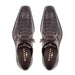 Men's Crocodile Lace Up Anderson Dark Brown By Mezlan Made In Spain Brand