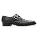 Belvedere Angelo Black Genuine Alligator Luxury Oxford