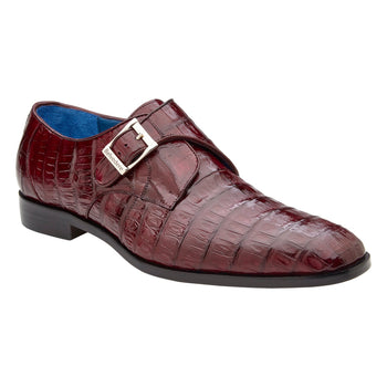 Belvedere Angelo Dk. Burgundy Genuine Crocodile Leather Loafer