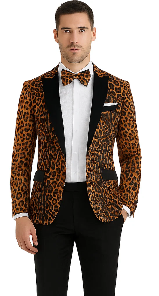 Animal  Leopard - Animal Print Blazers Print  Exotic Skin Pattern $199