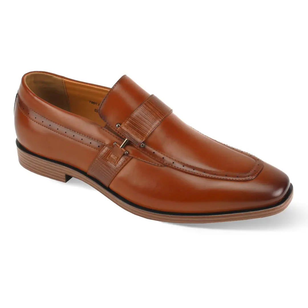 Antonio Cerrelli Double Monk Strap Brown Loafers - Men\'s Sz 12 Dress Shoes Antonio Cerrelli Cognac PU Leather Loafers With Double Monk  main image 4