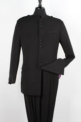 Apollo King Men's 2 Piece Nehru Style Suits - Mandarin Collar