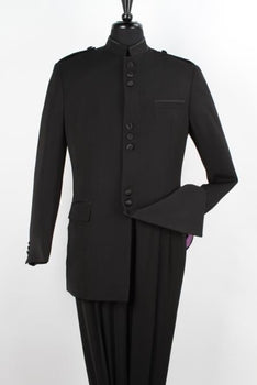 Apollo King Men's 2 Piece Nehru Style Suits - Mandarin Collar