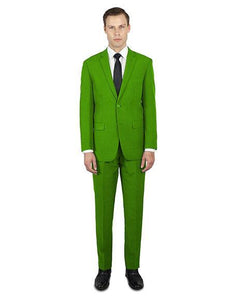 Apple Green ~ Lime Flap Front Pockets Festive Stylish Young Suit