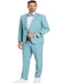 Blue Prom Suit - Blue Homecoming Outfits For Guys Skinny Fit Pant Aqua Blue