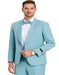 Blue Prom Suit - Blue Homecoming Outfits For Guys Skinny Fit Pant Aqua Blue