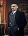 Arthur Shelby Vested Gray Plaid Peaky Blinders Suits - Peaky Blinders Outfit + Black Double Breasted Overcoat (Peaky Blinder Custome)