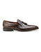 Authentic Men's Dress Shoe Bosco, in Tobacco Alligator and Italian Calf Wing Tip Style: 4B2