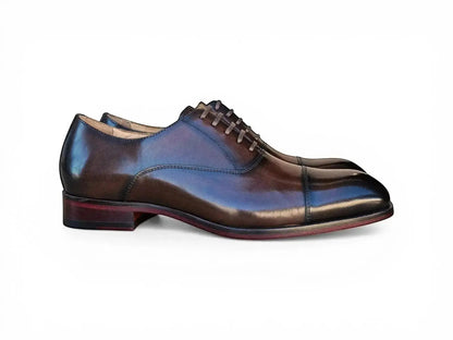 Carrucci Avon Cap Toe Oxford - Leather Sole Dress Shoe