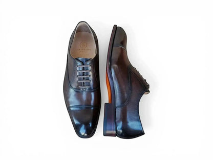Carrucci Avon Cap Toe Oxford - Leather Sole Dress Shoe