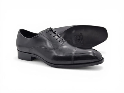 Carrucci Avon Cap Toe Oxford - Leather Sole Dress Shoe