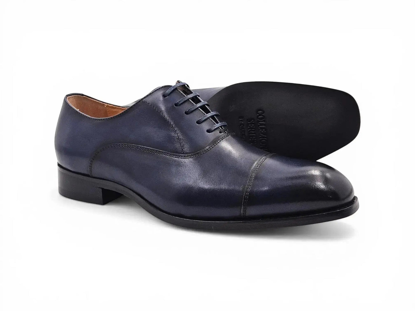 Carrucci Avon Cap Toe Oxford - Leather Sole Dress Shoe