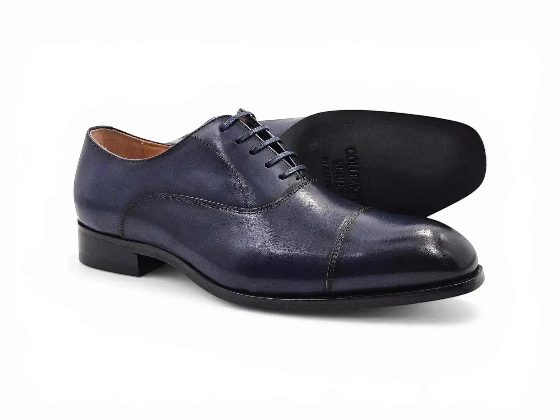 Carrucci Avon Cap Toe Oxford - Leather Sole Dress Shoe