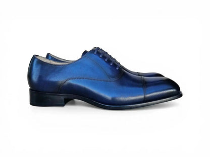 Carrucci Avon Cap Toe Oxford - Leather Sole Dress Shoe