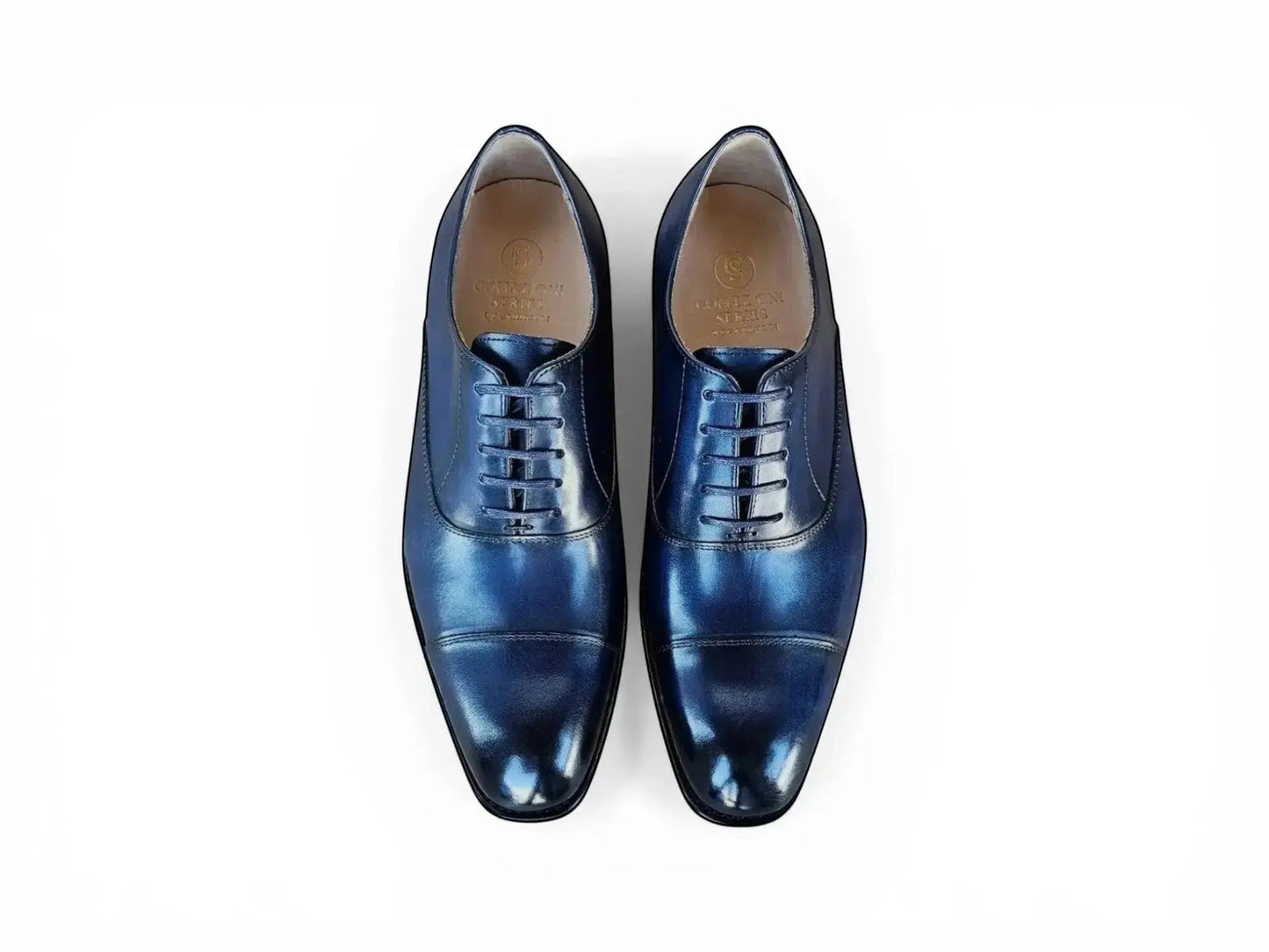 Carrucci Avon Cap Toe Oxford - Leather Sole Dress Shoe