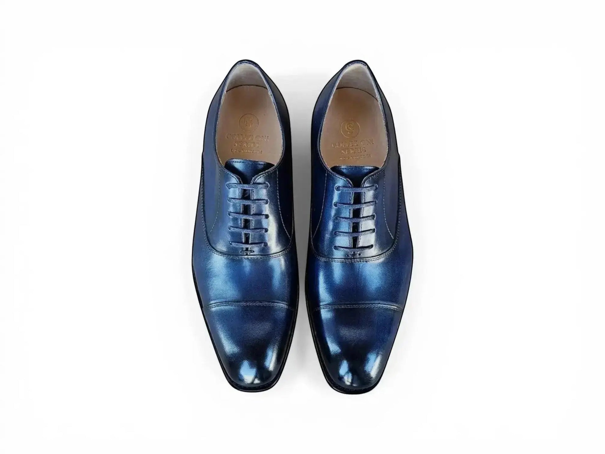 Carrucci Avon Cap Toe Oxford - Leather Sole Dress Shoe