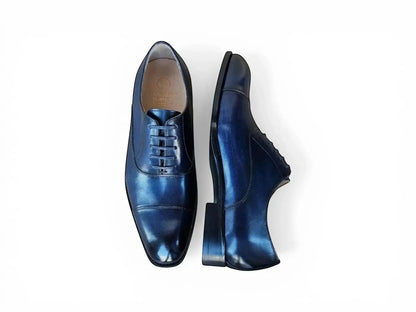 Carrucci Avon Cap Toe Oxford - Leather Sole Dress Shoe