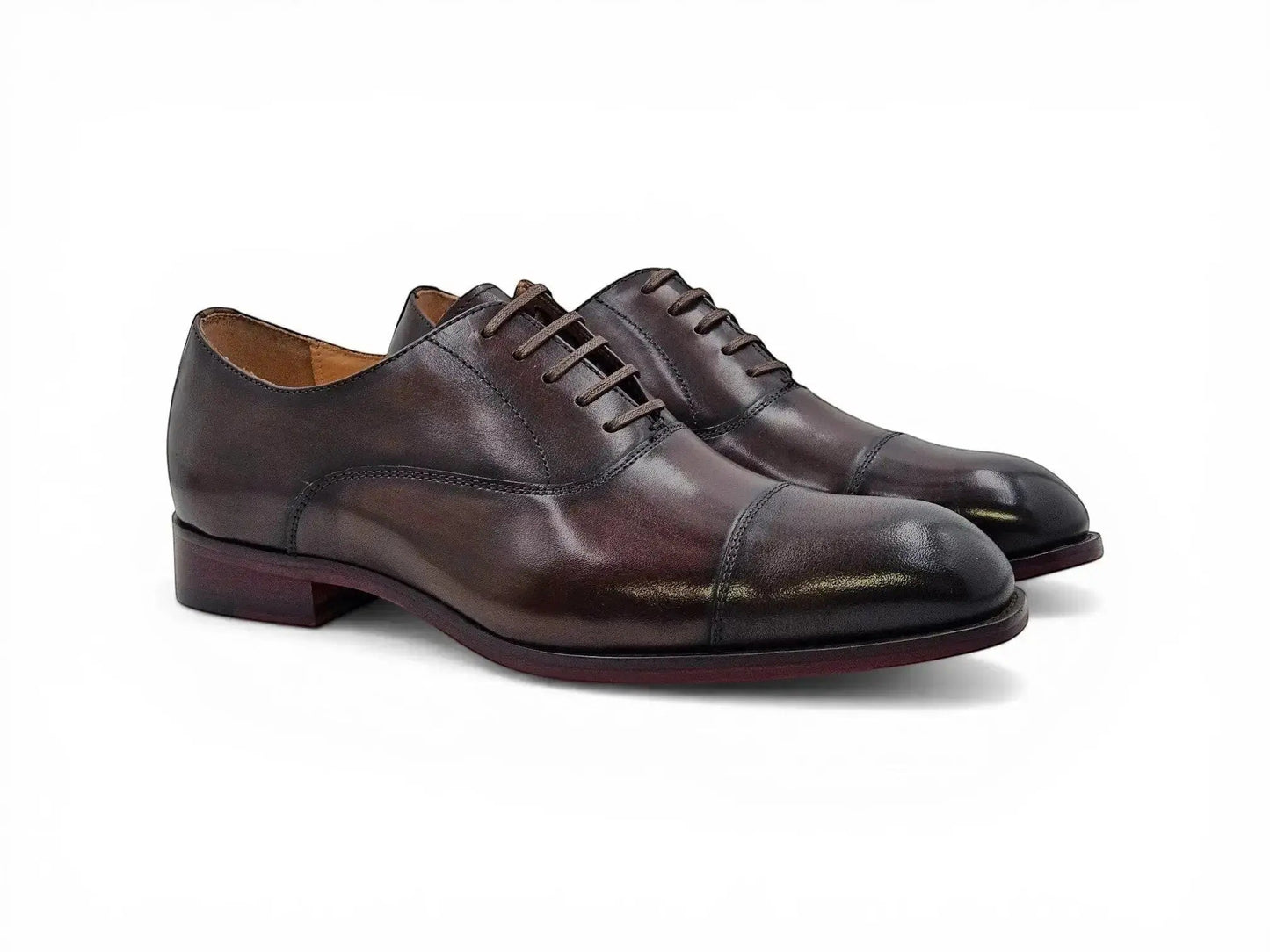 Carrucci Avon Cap Toe Oxford - Leather Sole Dress Shoe