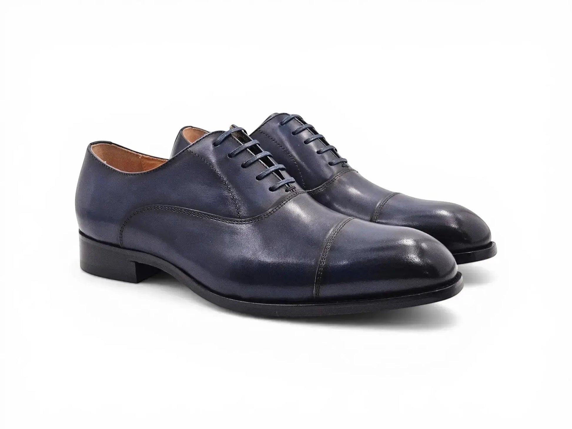 Carrucci Avon Cap Toe Oxford - Leather Sole Dress Shoe