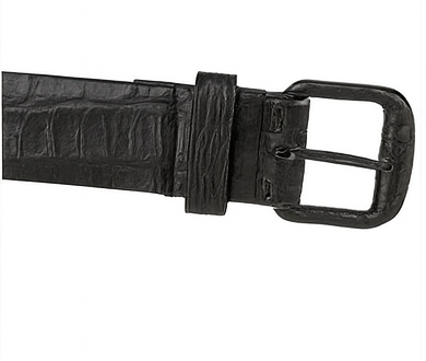 Original Caiman Hornback Skin Black Western Style Belt
