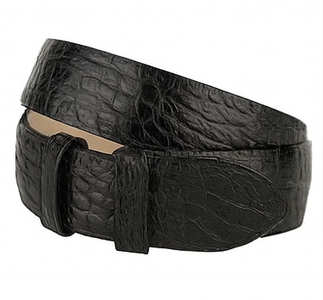 Original Caiman Hornback Skin Black Western Style Belt