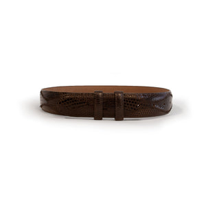 Ferrini Lizard Patch Leather Shoe - Straight 1.5