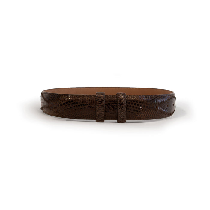 Ferrini Lizard Patch Leather Shoe - Straight 1.5
