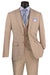 Tan Suits For Wedding - Tan Groomsmen Suits - Tan Plaid Tuxedo