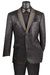 Mens Black Blazer - Men's Two Button Modern Fit Shawl Lapel Tuxedo Jacket in Shiny Glitter Black