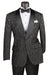 Mens Black Blazer - Men's Regular Fit Square Shawl Prom & Wedding Tuxedo Jacket in Black Paisley Rose Print