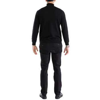 MENS BLACK PULLOVER TURTLENECK SWEATER - Image 4